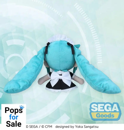 Hatsune Miku Project Diva Arcade Fuwa Petit Mini Plush Figure Miku Maid Ver. (EX) 16 cm