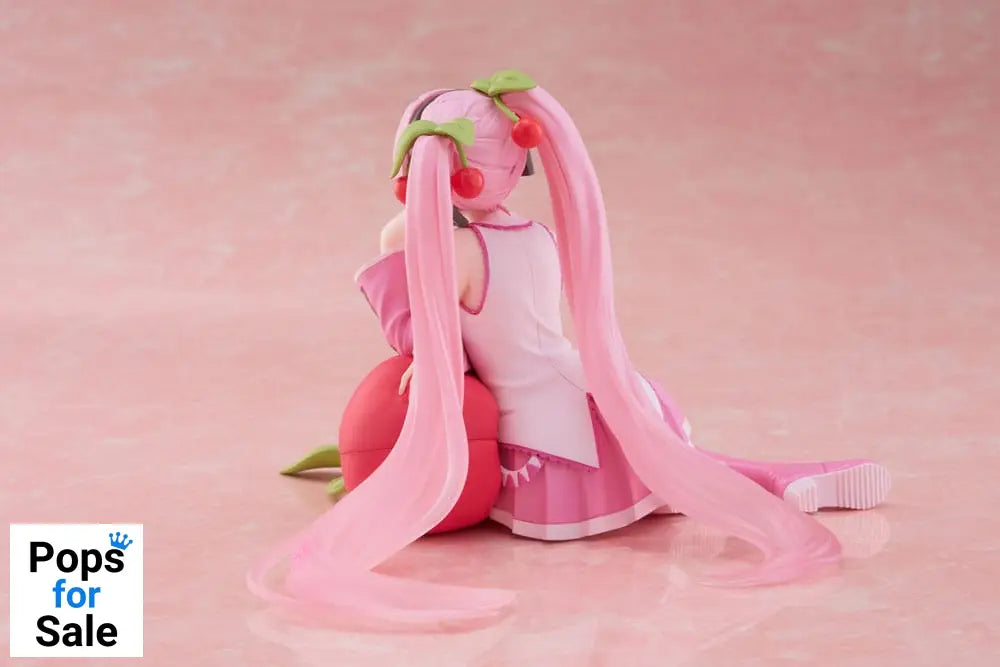 Hatsune Miku PVC Statue Desktop Cute Figure Sakura Miku Cherry Cushion Ver. 13 cm