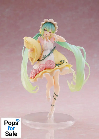 Hatsune Miku PVC Statue Hatsune Miku Wonderland Figure Sleeping Beauty Reissue 18 cm