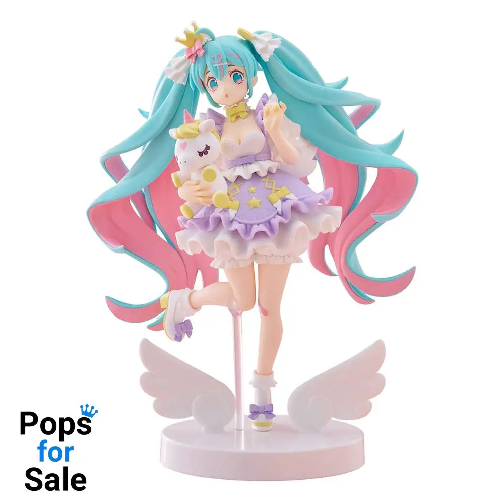 Hatsune Miku Tenitol PVC Statue Hatsune Miku Yumekawa Princess Lavender Ver. 21 cm Statues