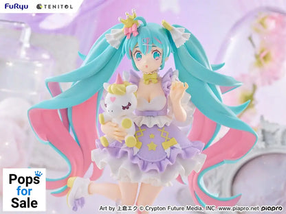 Hatsune Miku Tenitol PVC Statue Hatsune Miku Yumekawa Princess Lavender Ver. 21 cm Statues