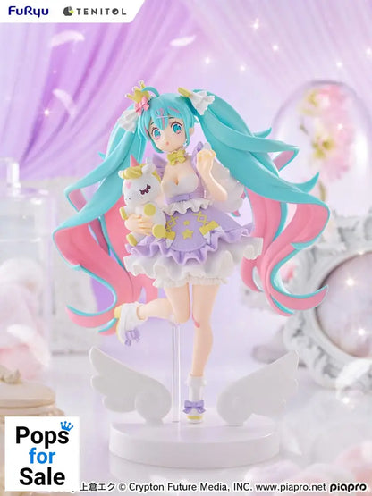 Hatsune Miku Tenitol PVC Statue Hatsune Miku Yumekawa Princess Lavender Ver. 21 cm