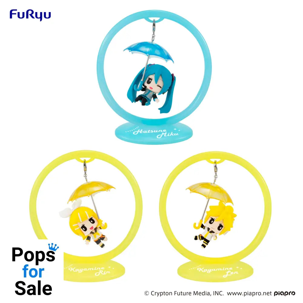 Hatsune Miku Trapeze FIgure -Miku /Rin /Len- set Vinyl Figure