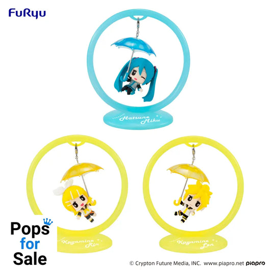 Hatsune Miku Trapeze FIgure -Miku /Rin /Len- set Vinyl Figure