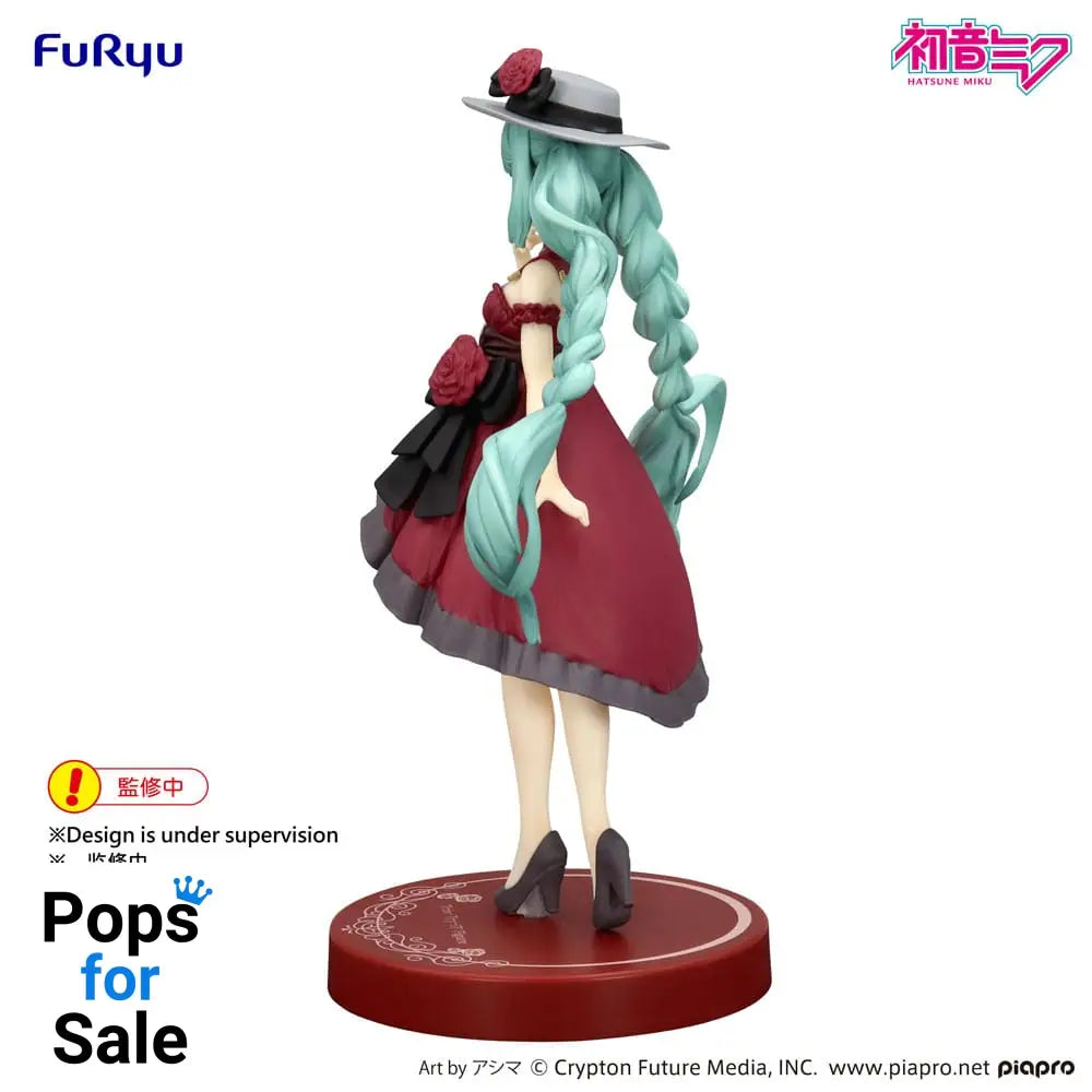 Hatsune Miku Trio-Try-iT PVC Statue Hatsune Miku Outing Dress Red Color Ver. 19 cm
