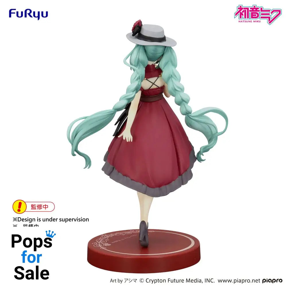 Hatsune Miku Trio-Try-iT PVC Statue Hatsune Miku Outing Dress Red Color Ver. 19 cm