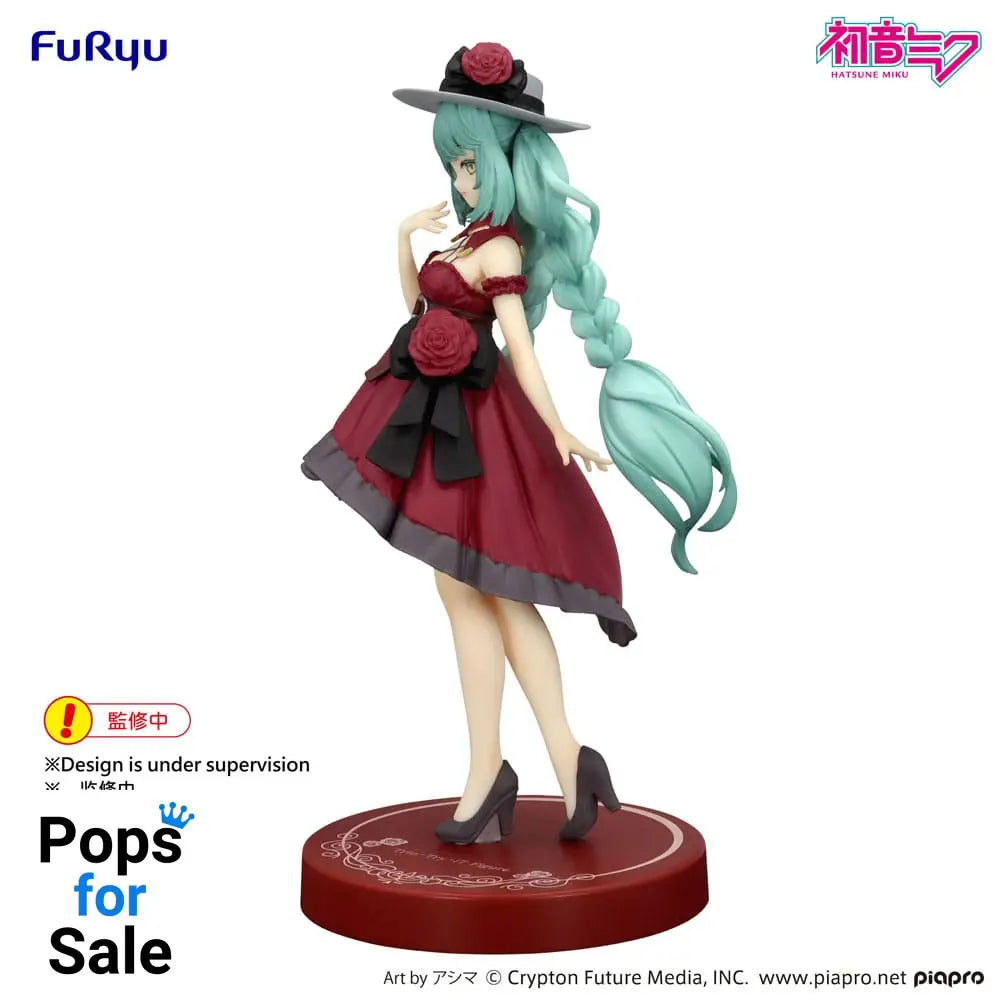 Hatsune Miku Trio-Try-iT PVC Statue Hatsune Miku Outing Dress Red Color Ver. 19 cm