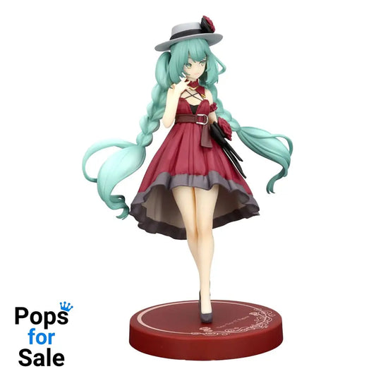 Hatsune Miku Trio-Try-iT PVC Statue Hatsune Miku Outing Dress Red Color Ver. 19 cm