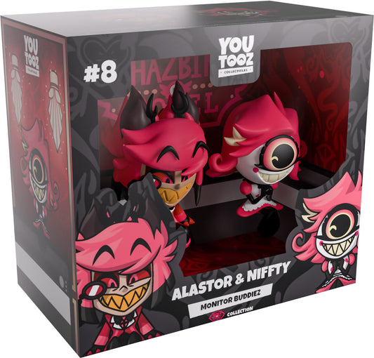 YouTooz - Hazbin Hotel: Alastor and Niffty Monitor Buddiez Figure