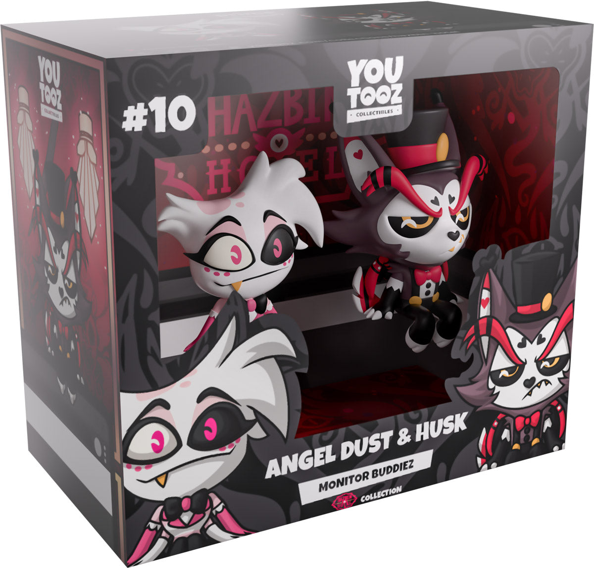 YouTooz - Hazbin Hotel: Angel Dust and Husk Monitor Buddiez Figure