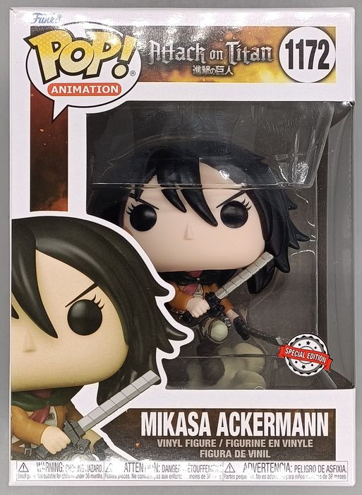 #1172 Mikasa Ackermann (Battle) - Attack on Titan Funko POP