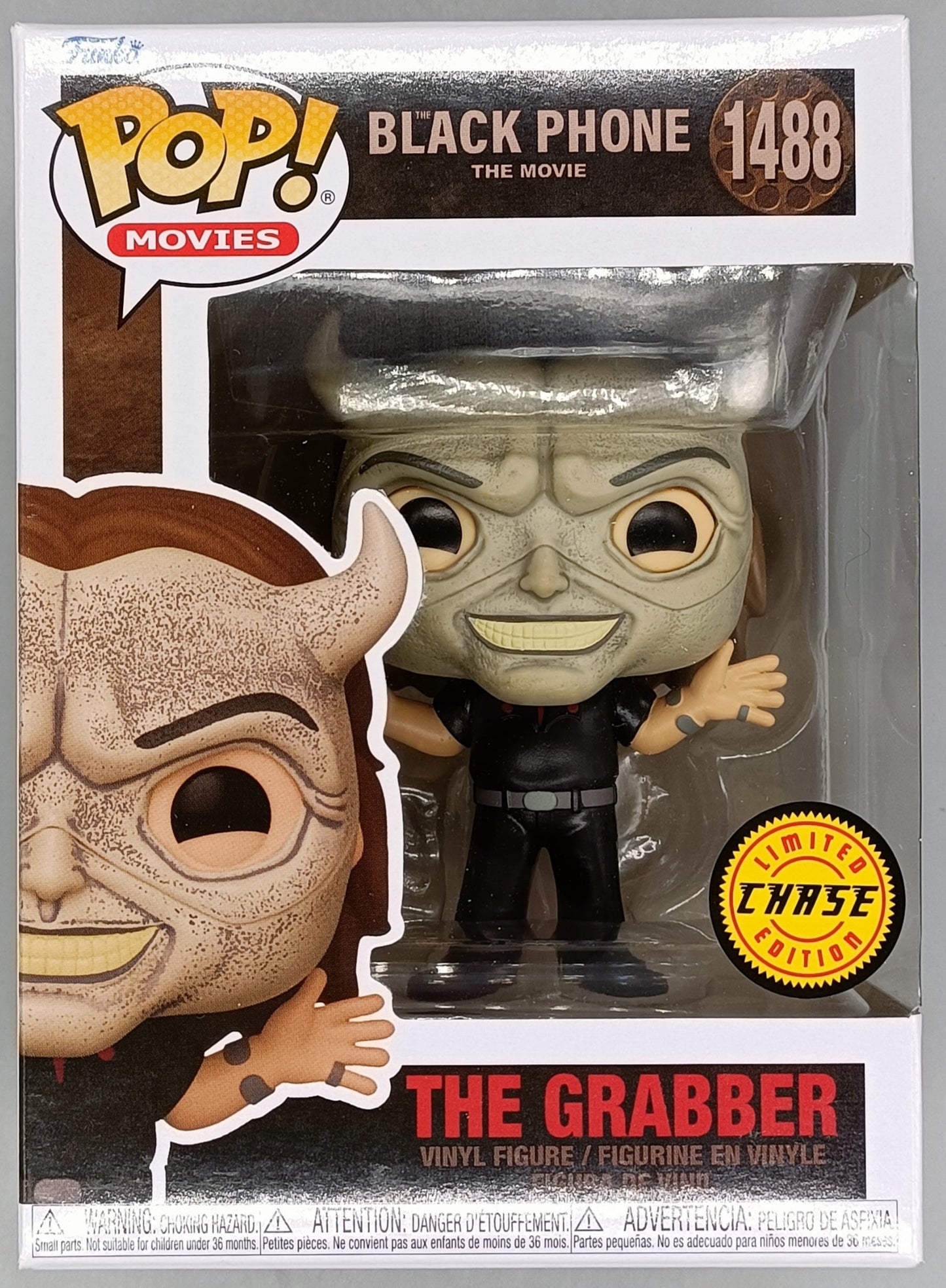#1488 The Grabber - Chase Edition - Black Phone - Horror - Brand New Funko POP in Protector