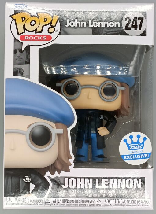 #247 John Lennon (Peacoat) Rocks - Box Damaged Funko POP