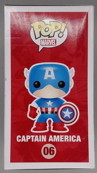 #06 Captain America - Marvel - Box Damaged Funko POP