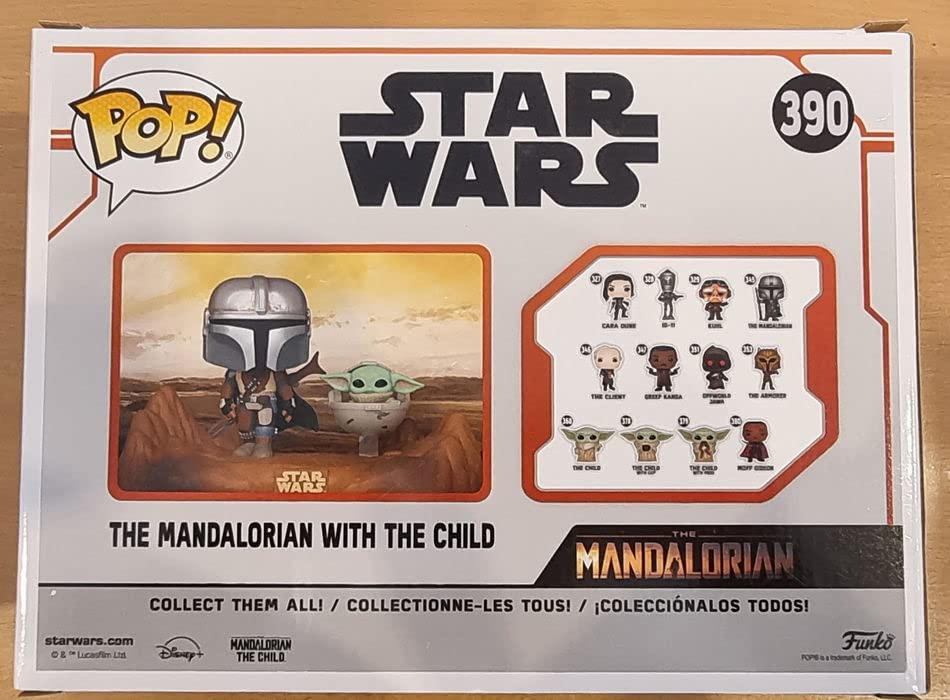 390 The Mandalorian (with Child) TV Moment Star Wars Funko POP - Box Damaged