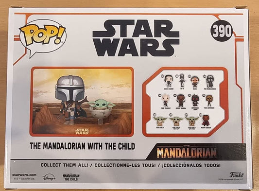 390 The Mandalorian (with Child) TV Moment Star Wars Funko POP - Box Damaged