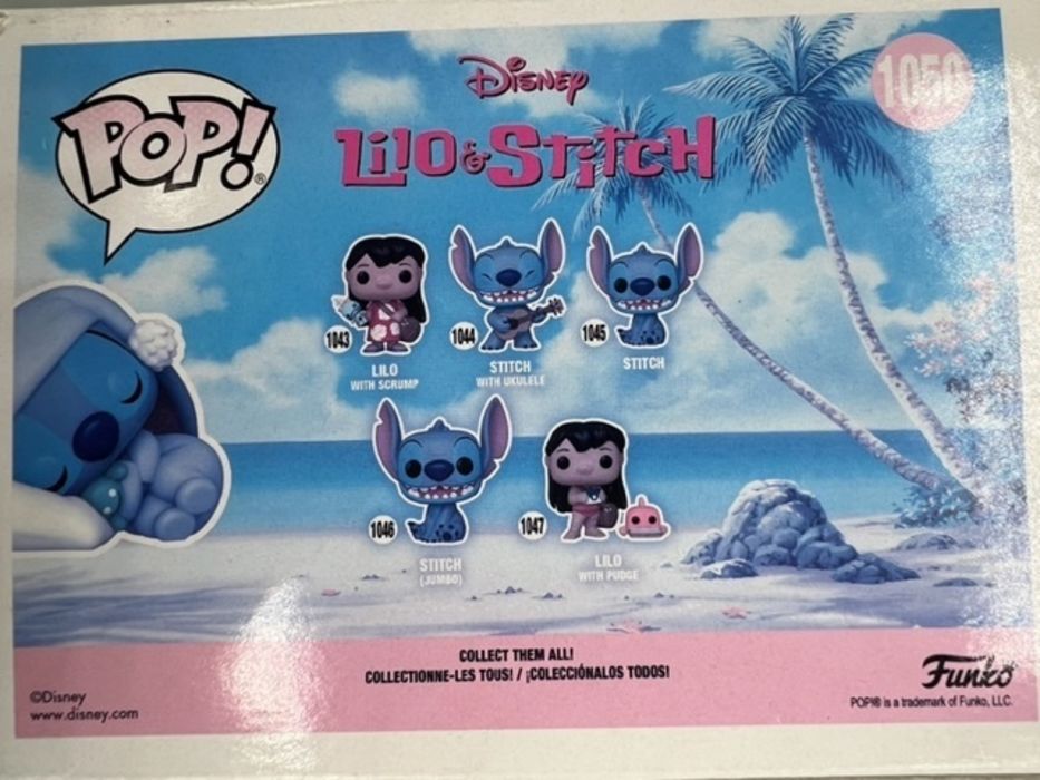 #1050 Sleeping Stitch - Disney Lilo & Stitch - Box Damaged Funko POP