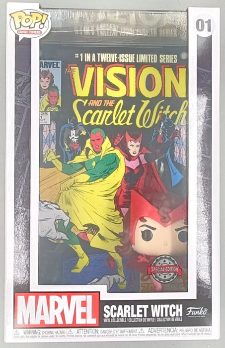 #01 Scarlet Witch - Comic Cover (Marvel) - Box Damaged Funko POP