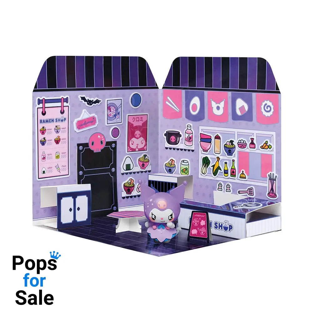 Hello Kitty and Friends Mini figure Sticker House Kuromi Ramen Shop
