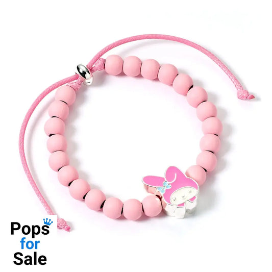 Hello Kitty Bracelet pink beads with My Melody Charm 21 cm