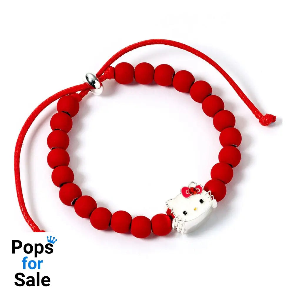 Hello Kitty Bracelet red beads with Hello Kitty Charm 21 cm Pendants & necklaces