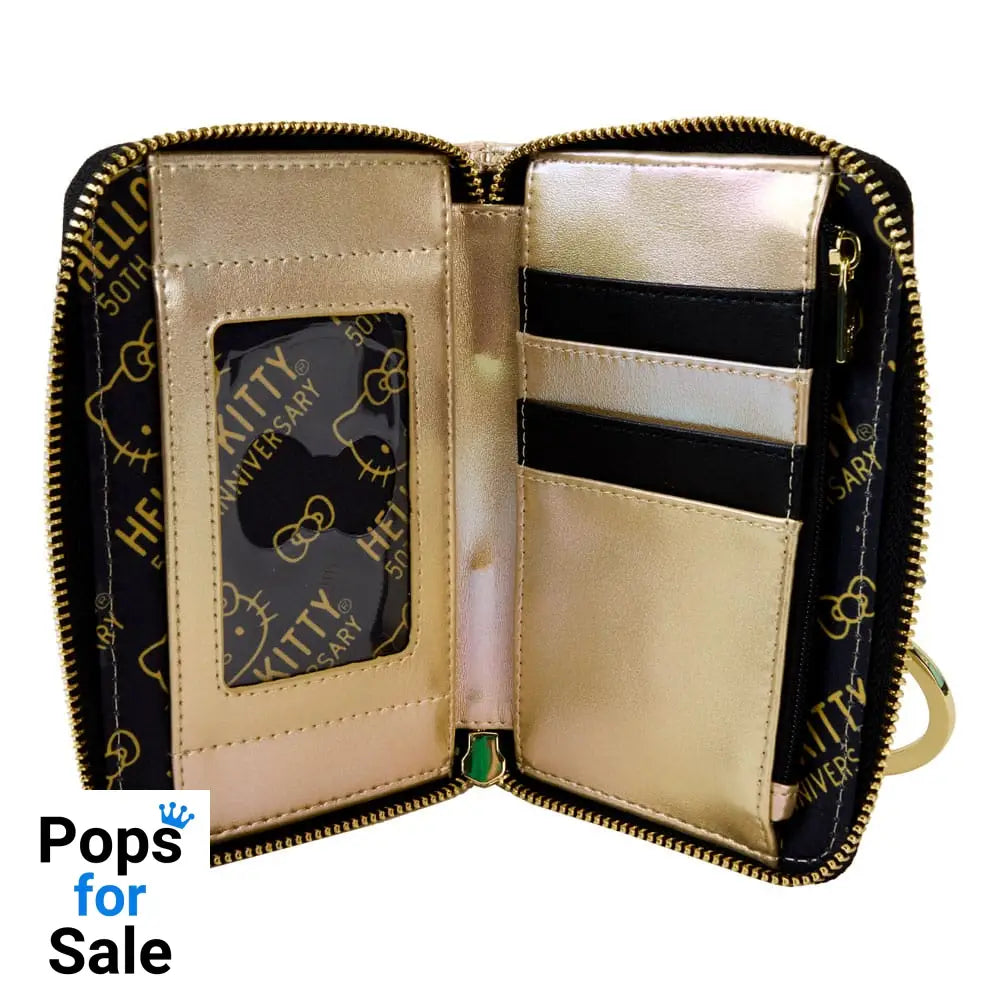 Hello Kitty by Loungefly Wallet 50th Anniversary Gold