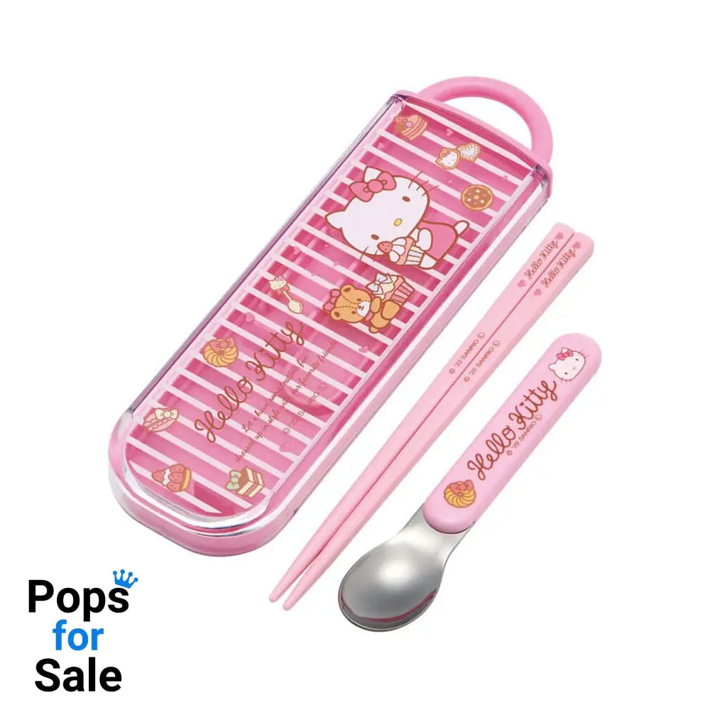 Hello Kitty Chopsticks & Spoon Sweety pink