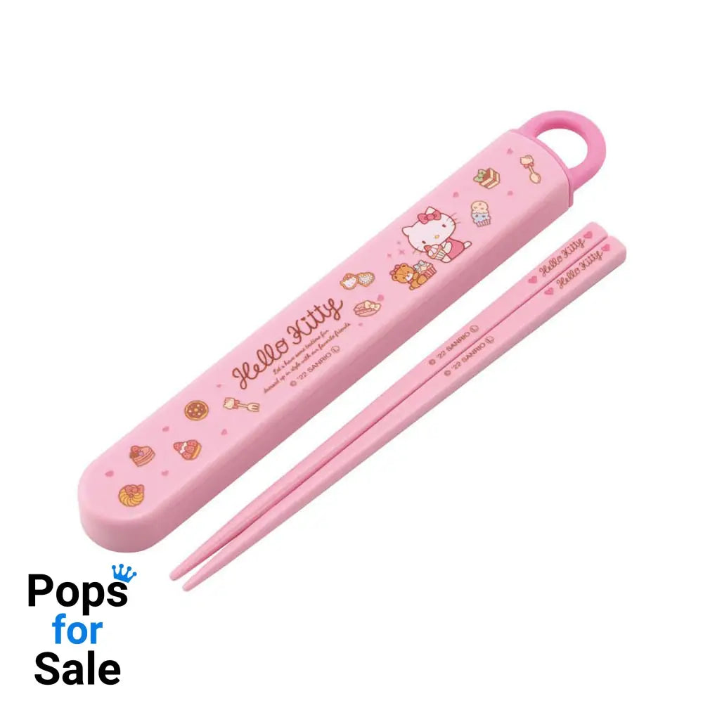 Hello Kitty Chopsticks with Box Sweety pink 16 cm