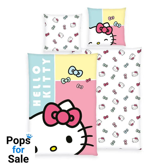 Hello Kitty Duvet Set Hello Kitty Bow 135 x 200 cm / 80 x 80 cm Blankets & Duvets