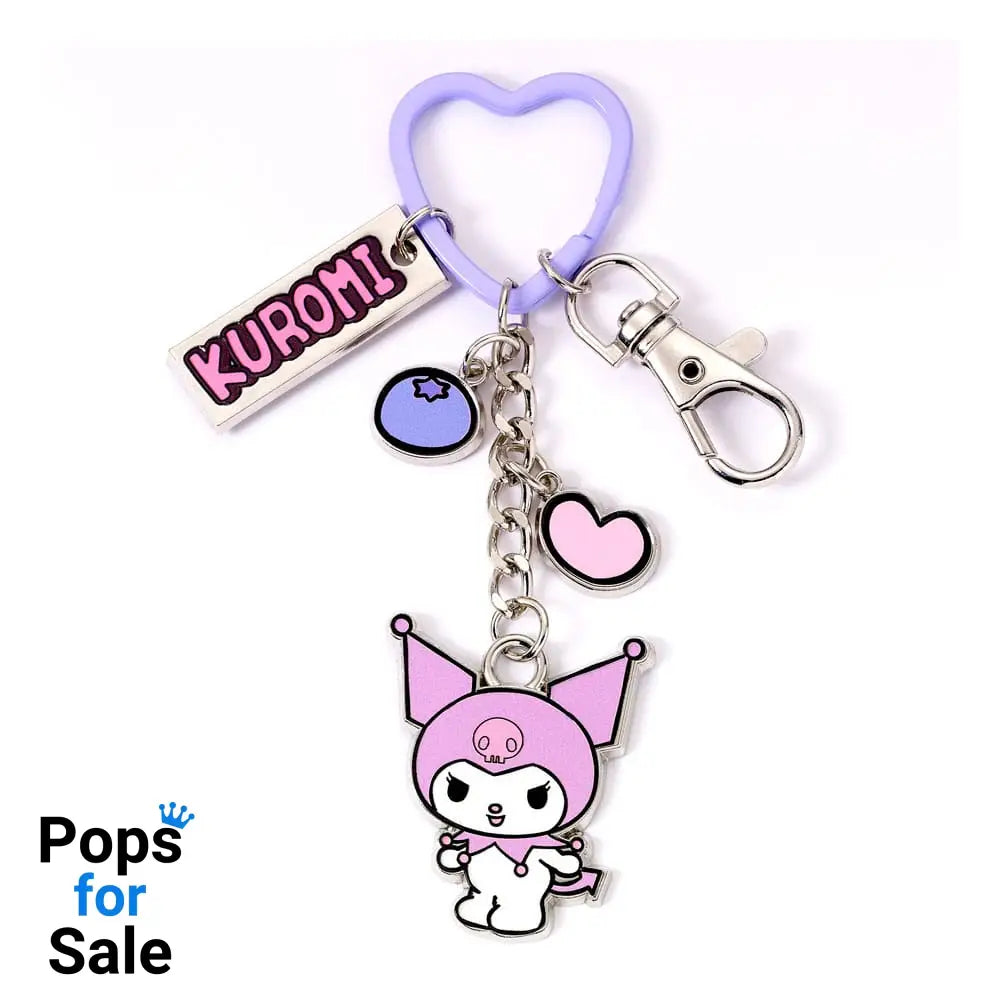 Hello Kitty Key Chain with Kuromi Charms 15 cm Keyrings