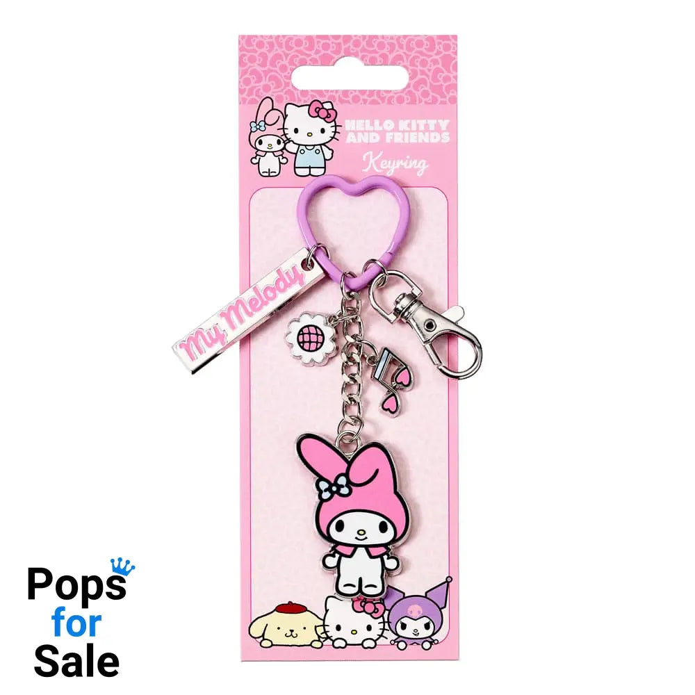 Hello Kitty Key Chain with My Melody Charms 15 cm