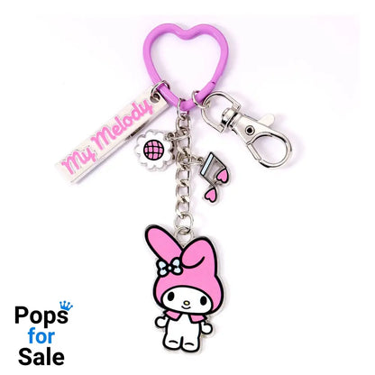 Hello Kitty Key Chain with My Melody Charms 15 cm