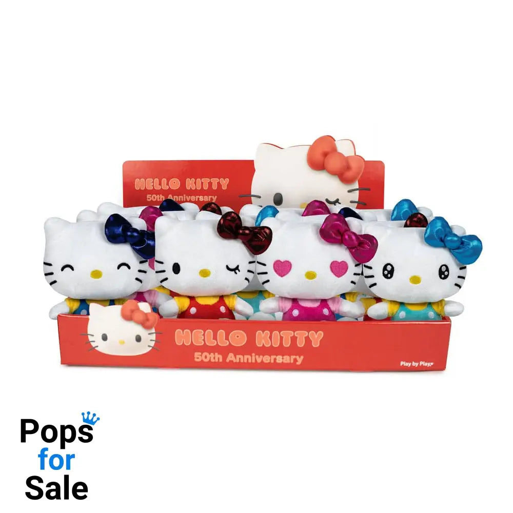 Hello Kitty Plush Figures 16 cm 50th Anniversary Display (12)