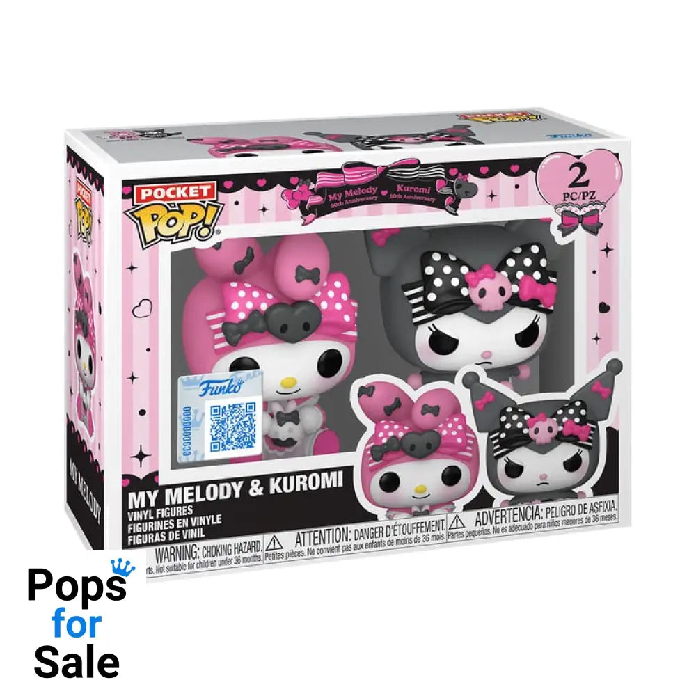 Hello Kitty POP! Vinyl Keychain 2-Pack My Melody & Kuromi 4 cm