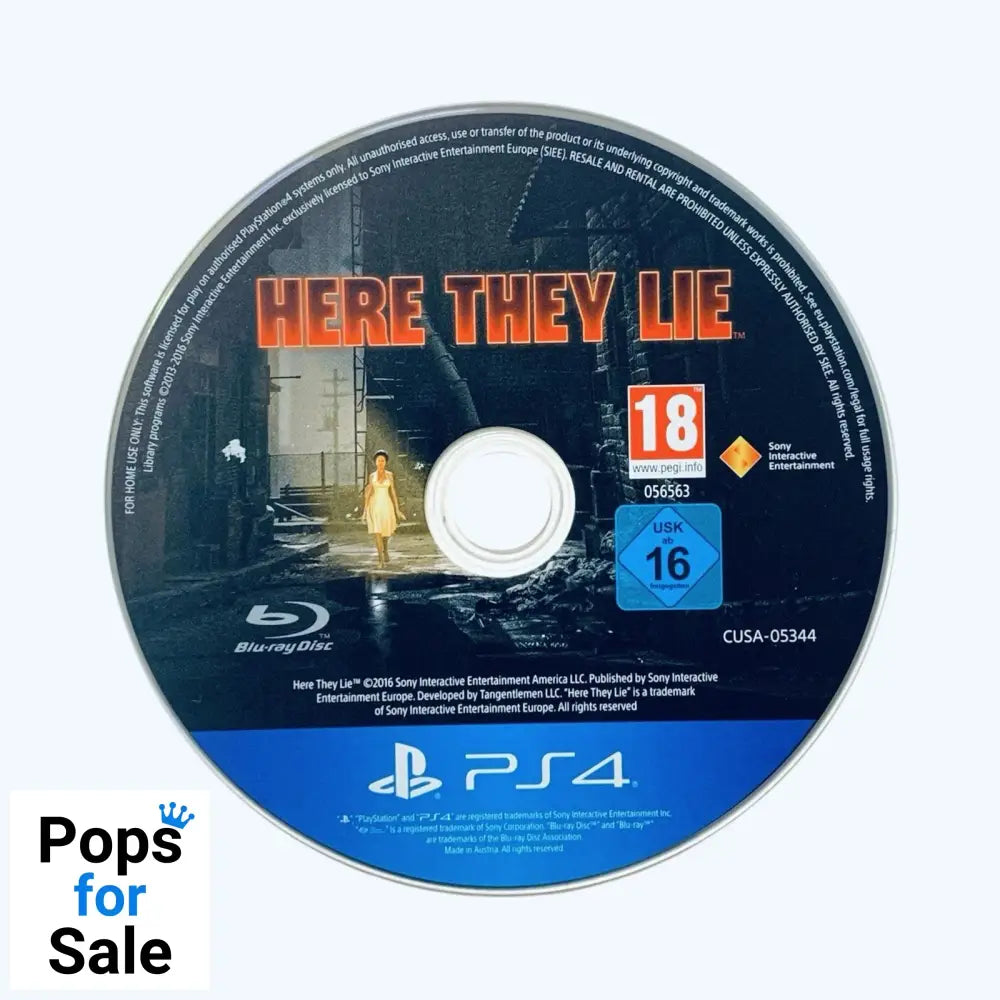 Here They Lie VR for Playstation 4 (PS4) (PSVR) - [Just Disc]