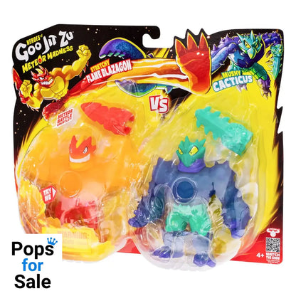 Heroes of Goo Jit Zu Meteor Madness Stretch Figures 2-Pack Flame Blazagon vs. Cacticus 13 cm