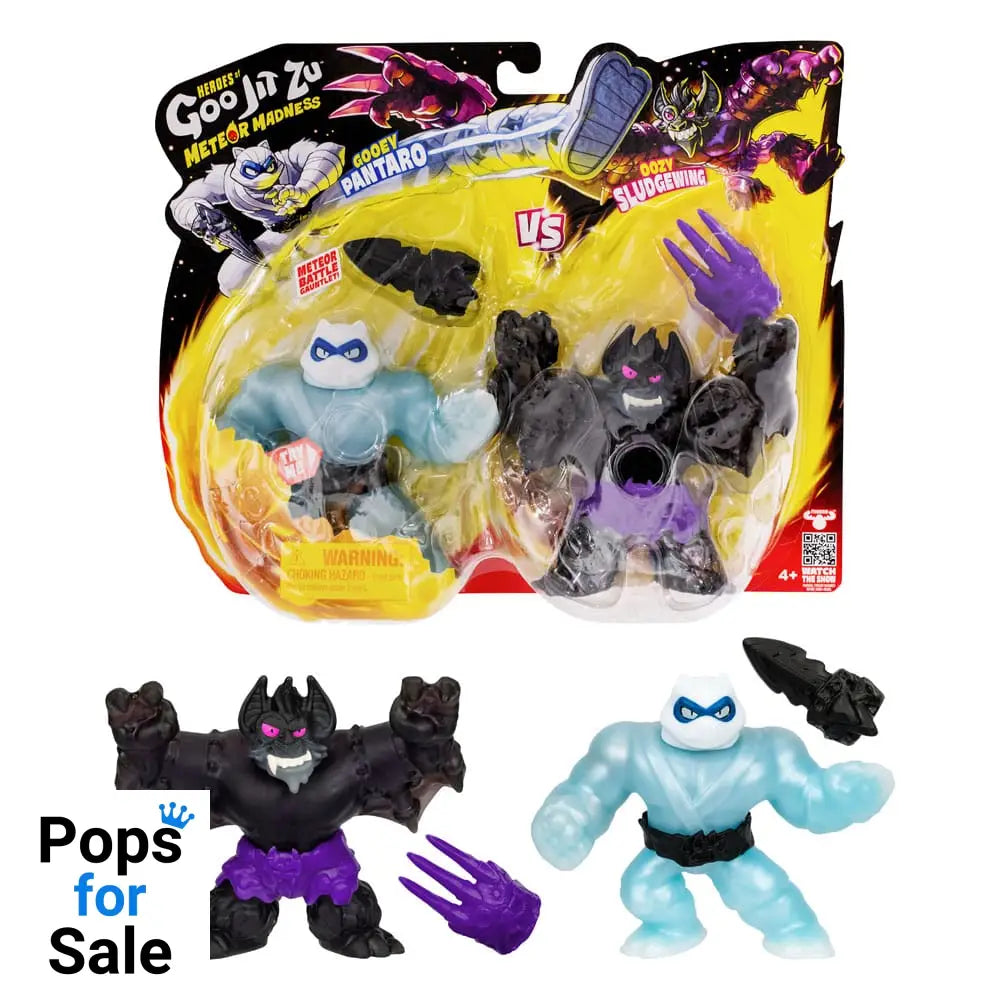 Heroes of Goo Jit Zu Meteor Madness Stretch Figures 2-Pack Pantaro vs. Sludgewing 12 cm
