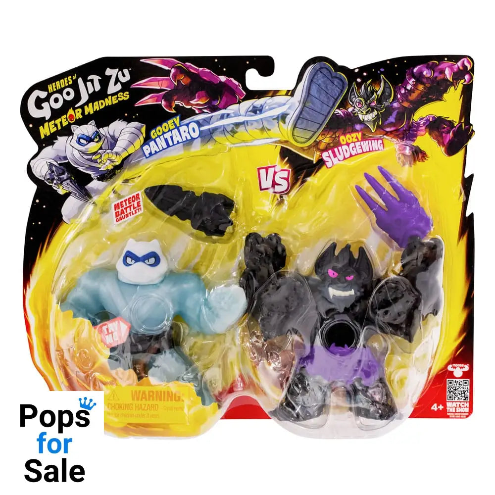 Heroes of Goo Jit Zu Meteor Madness Stretch Figures 2-Pack Pantaro vs. Sludgewing 12 cm