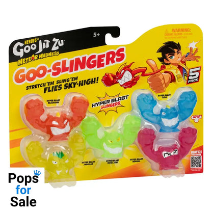 Heroes of Goo Jit Zu Meteor Madness Stretch Figures 5-Pack Goo Slingers Hyper Blast Slingers 5 cm