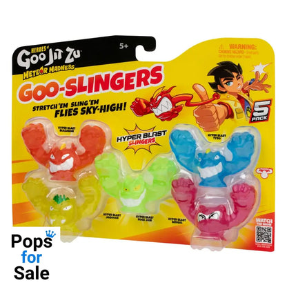 Heroes of Goo Jit Zu Meteor Madness Stretch Figures 5-Pack Goo Slingers Hyper Blast Slingers 5 cm