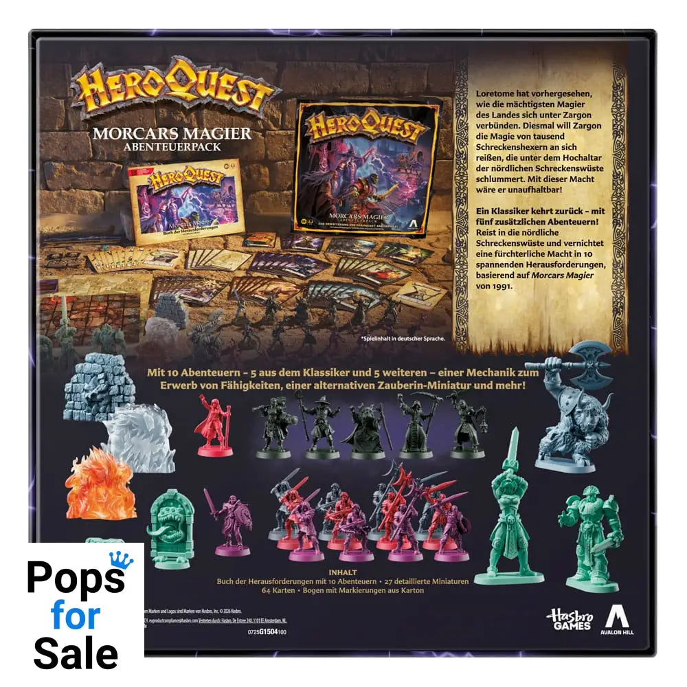 HeroQuest Board Game Expansion Morcars Magier Quest Pack *German Version*