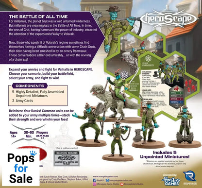 Heroscape Army Expansion Age of Annihilation Chain Gruts & Ramosaur Rider (Common) *English Version*