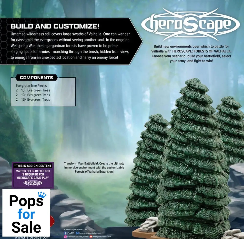 Heroscape Terrain Expansion Forests of Valhalla *English Version*