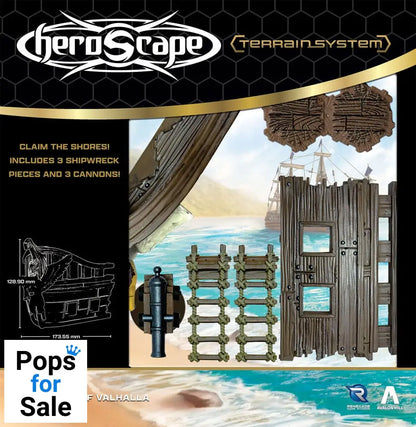 Heroscape Terrain Expansion Shores of Valhalla *English Version* Board games and accessories