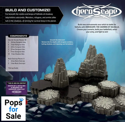 Heroscape Terrain Expansion The Caverns of Valhalla  *English Version*