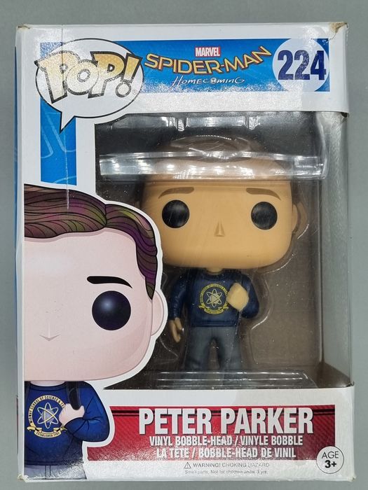#224 Peter Parker - Marvel Spider-Man Homecoming Box Damaged Funko POP