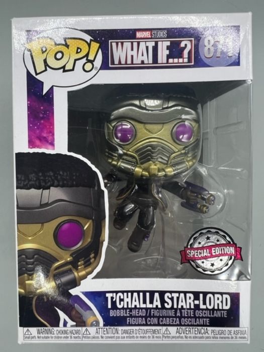 #871 T'Challa Star-Lord Metallic - Marvel What If...? Box Damaged Funko POP