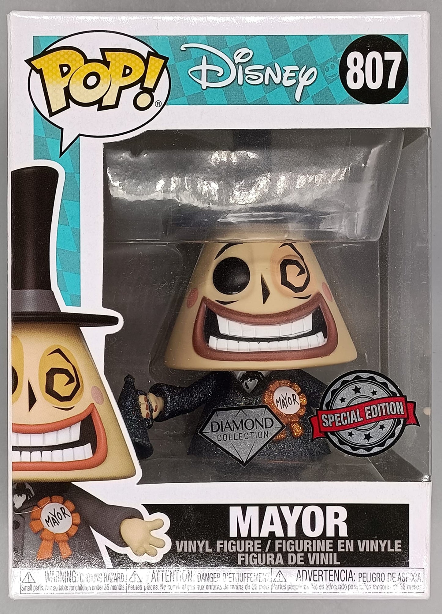 807 Mayor - Diamond - Disney Nightmare Before Funko POP - Box Damaged