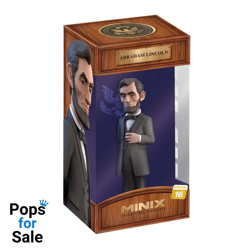Historical Figures Minix Figure Abraham Lincoln 16th President of the United States 12 cm