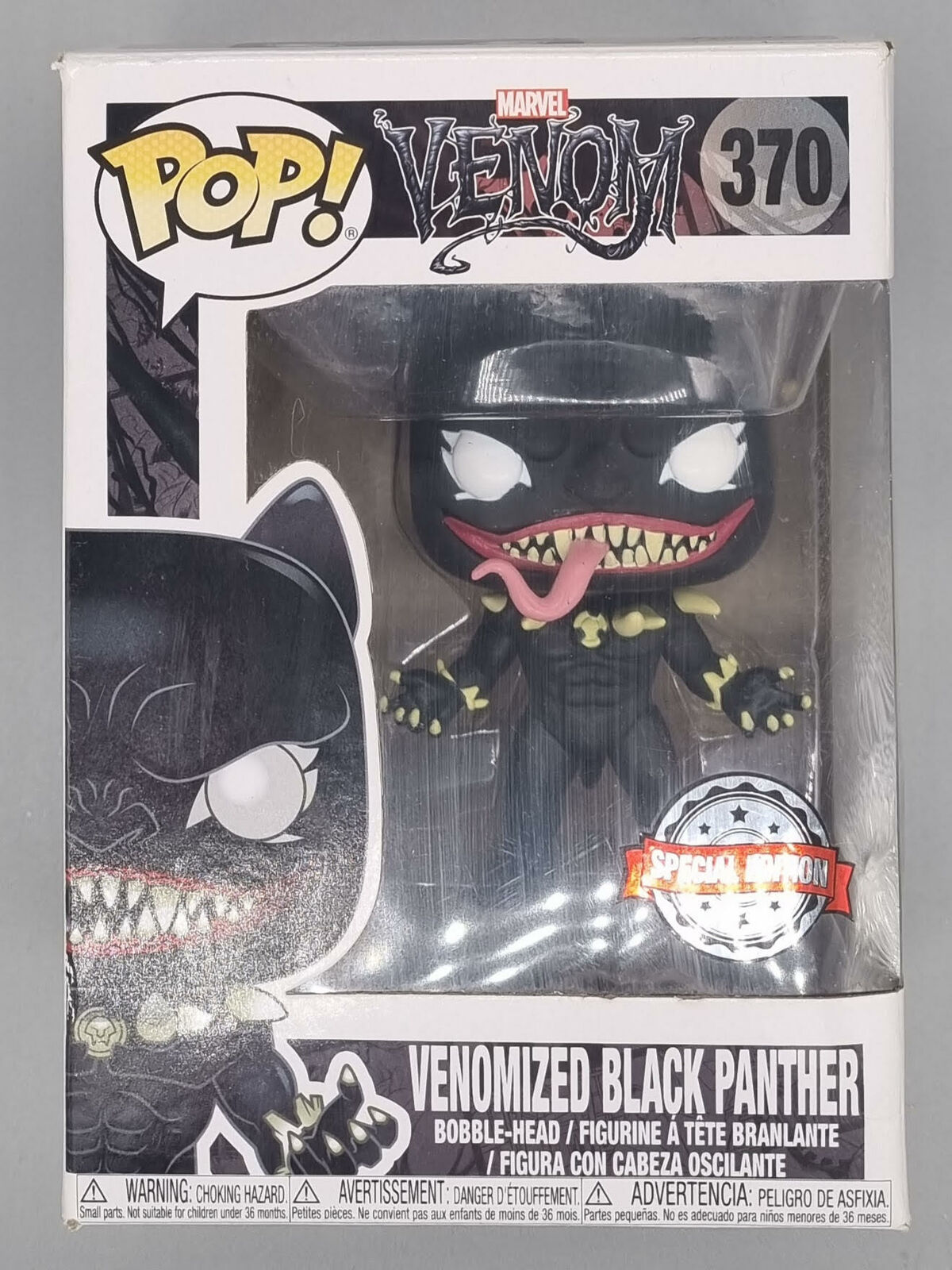 #370 Venomized Black Panther - Marvel Venom Funko POP
